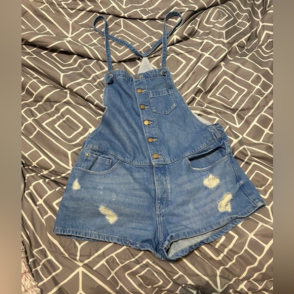 ZARA Denim VINTAGE Collection Medium romper, overall light blue - Picture 2 of 13